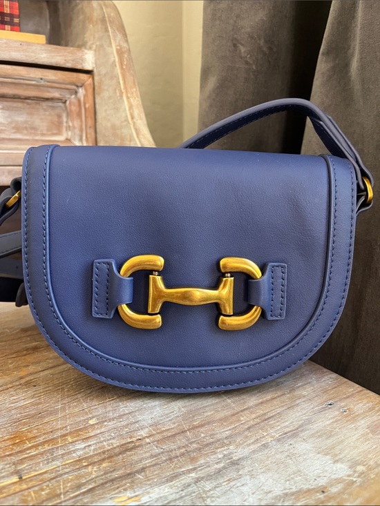 Boden Handbags - 💙 Boden Iris Leather Mini Satchel Blue Crossbody Shoulder Bag